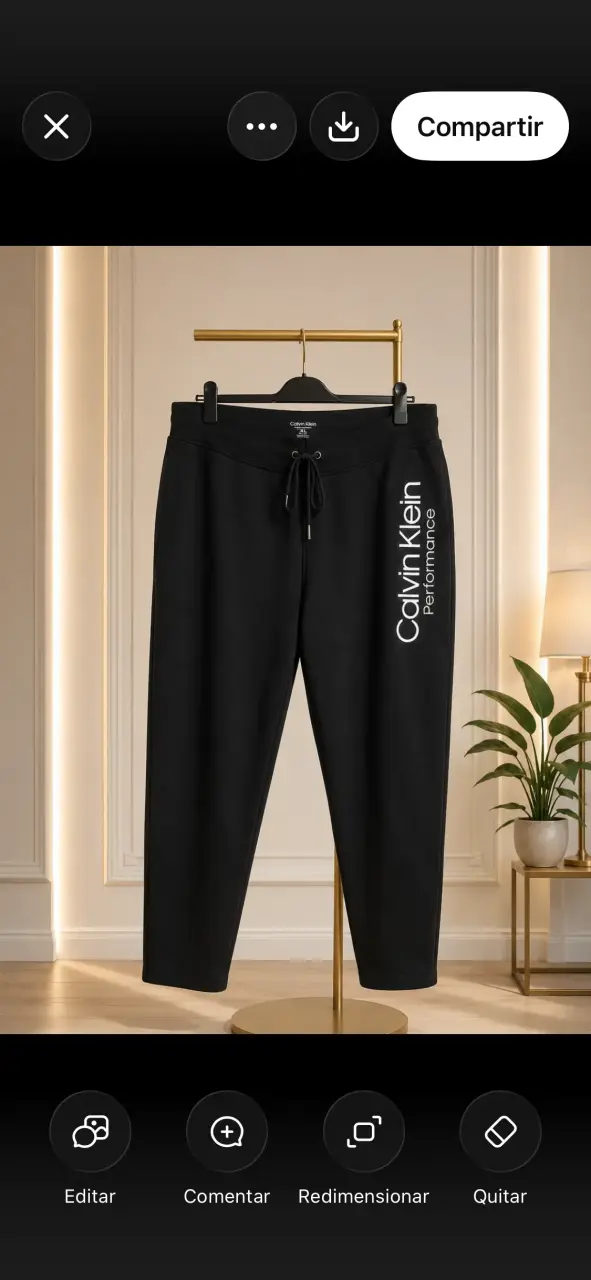 Pantalones deportivos Calvin Klein Performance negros - 1