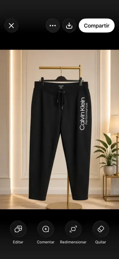 Pantalones deportivos Calvin Klein Performance negros - miniatura 1