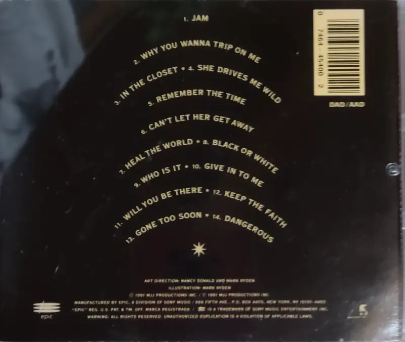 Michael Jackson - Dangerous (CD) - 4