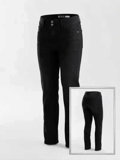 Jeans negros para mujer Newport Basics - miniatura 1