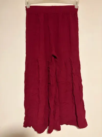 Pantalón estilo pescador color burdeo - miniatura 2