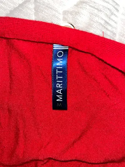 Cárdigan rojo de mujer Marittimo - miniatura 3