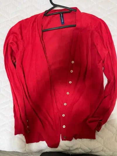 Cárdigan rojo de mujer Marittimo - miniatura 4