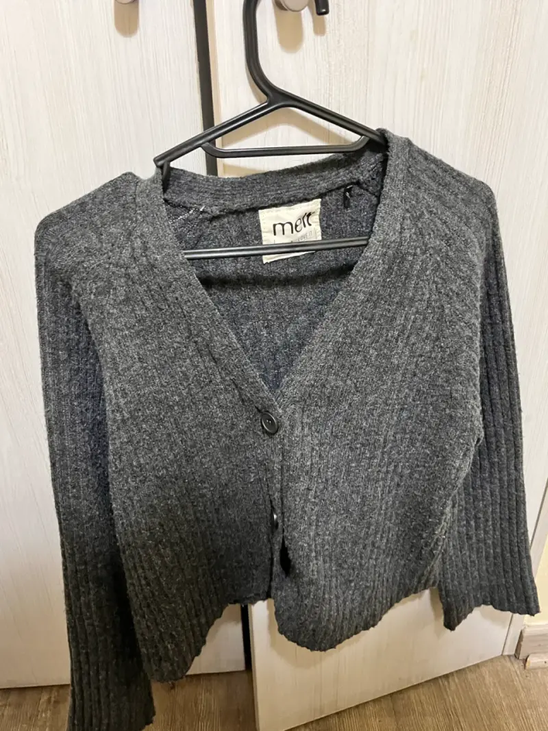 Cardigan gris de punto Melt talla 14 - 2