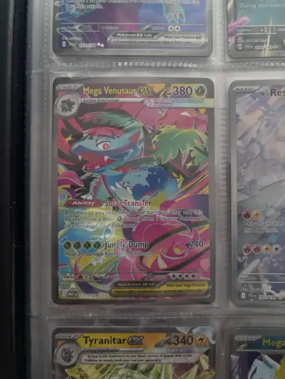 Carta Pokémon Mega Venusaur EX 177/162 - miniatura 3