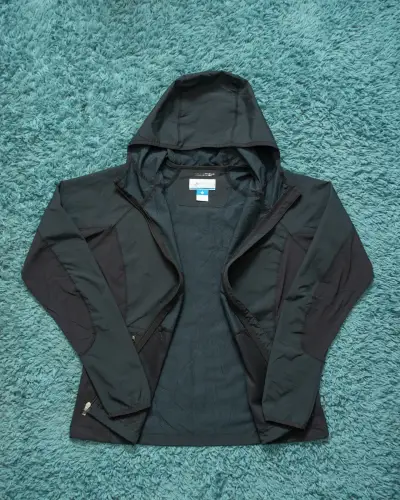 Cortaviento Columbia negro (XL mujer) - miniatura 4