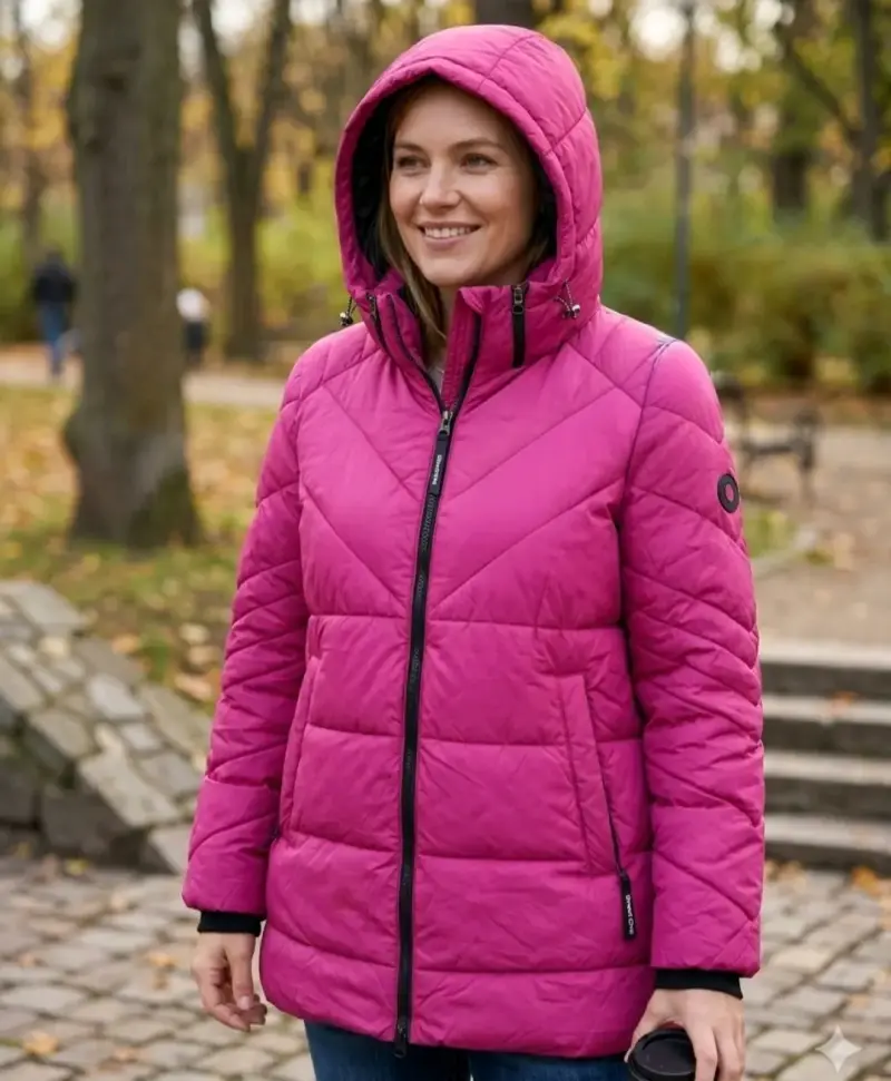 Chaqueta Street One rosa con capucha - 3