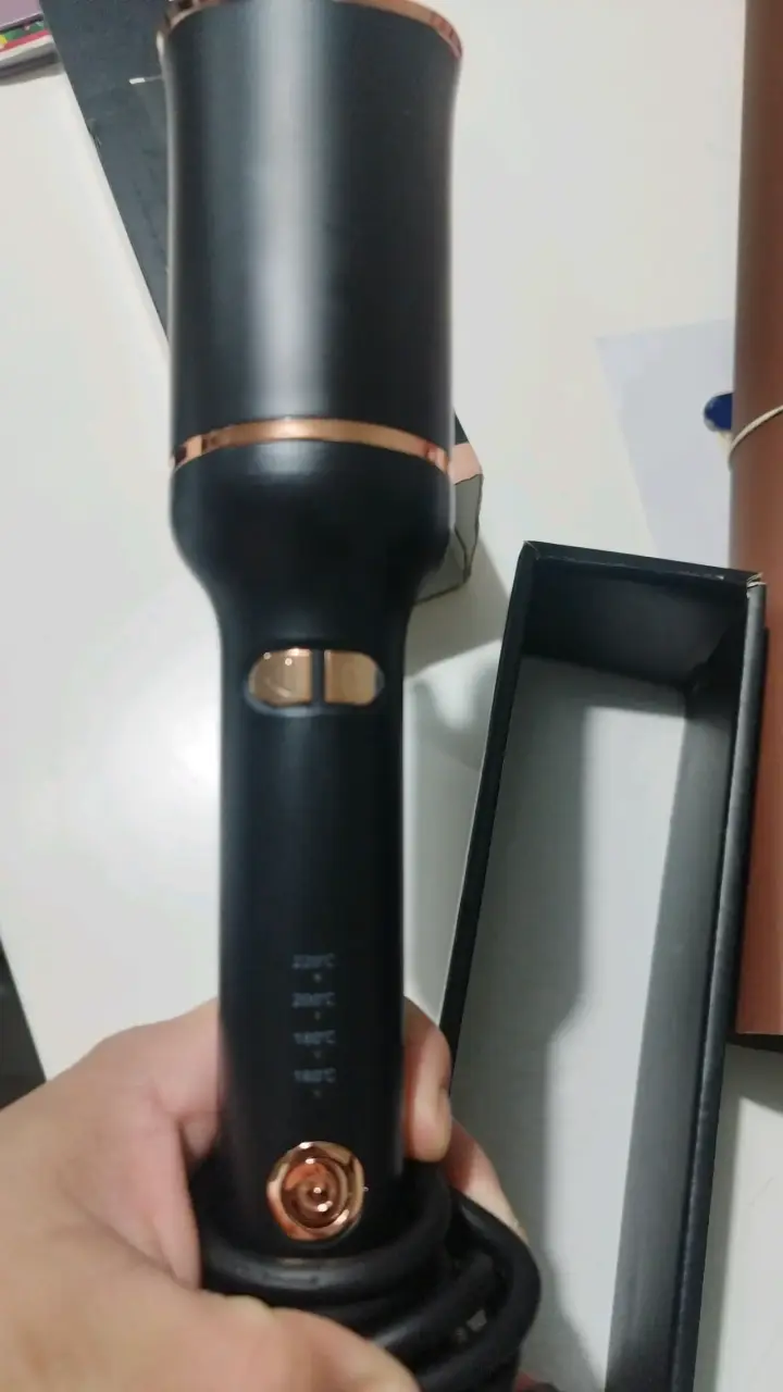 Rizador de Pelo Automático Negro y Dorado - 1