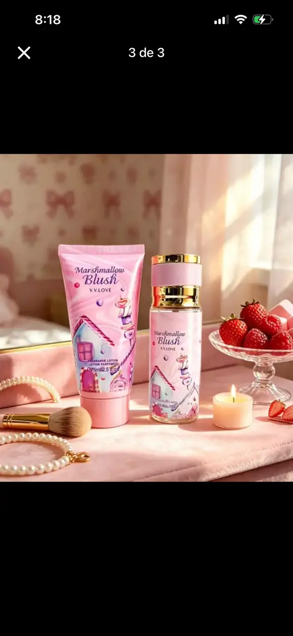Set de Loción y Perfume Marshmallow Blush V.V. Love - 1
