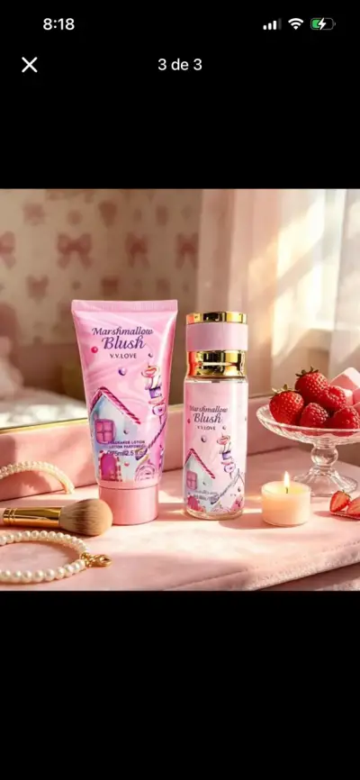 Set de Loción y Perfume Marshmallow Blush V.V. Love - miniatura 1