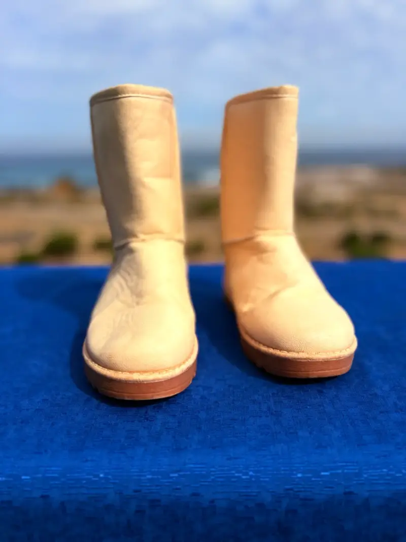Botas de invierno beige para mujer - 2