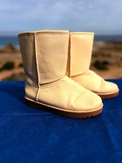 Botas de invierno beige para mujer - miniatura 5
