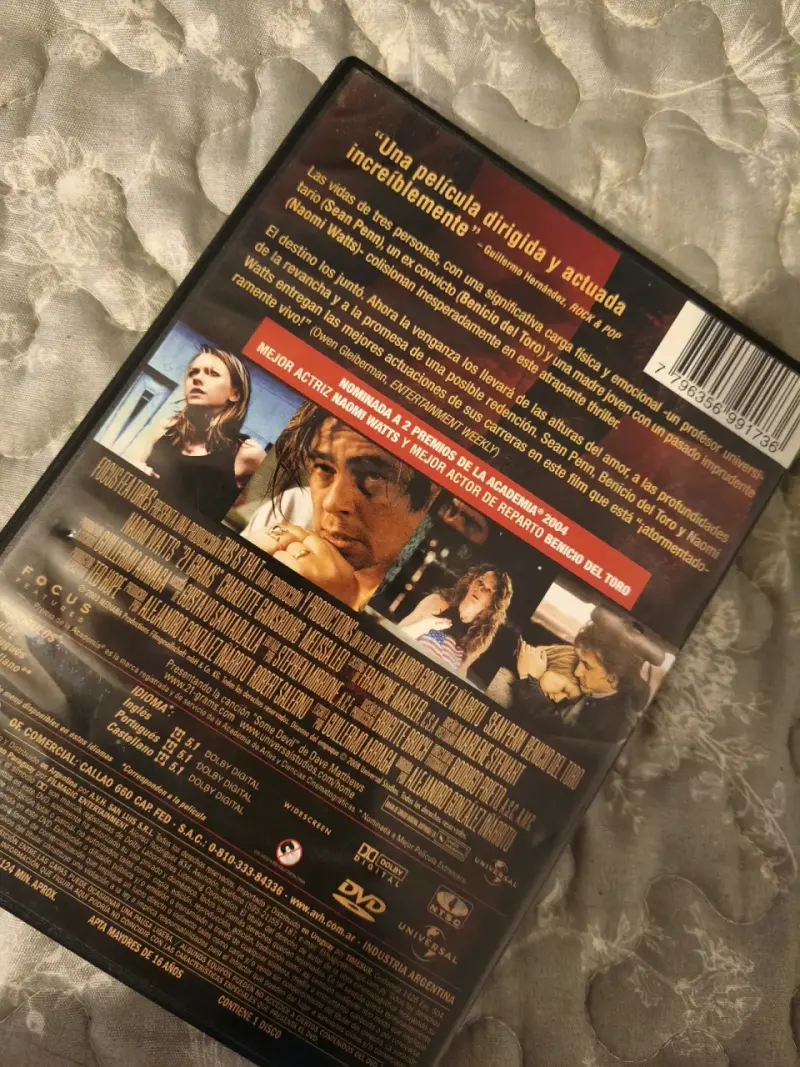 DVD película 21 Gramos - 2