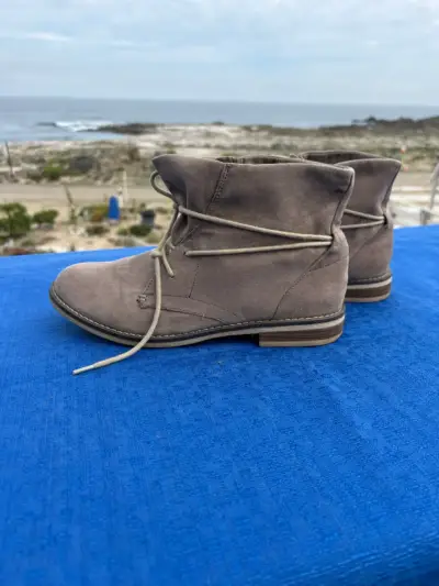 Botines de gamuza gris para mujer Never2 Hot - miniatura 3