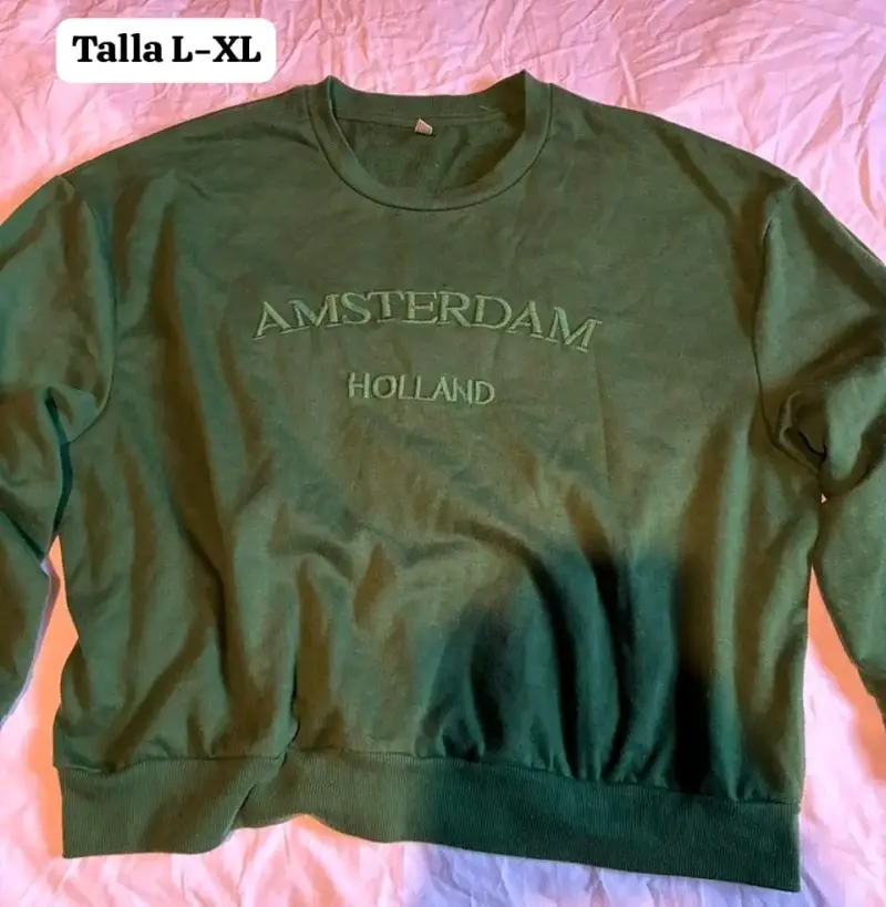 Polerón verde Amsterdam talla L-XL