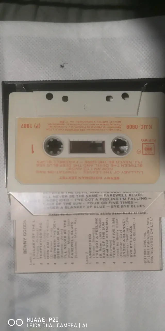 Cassette Benny Goodman Sextet Vintage - 4