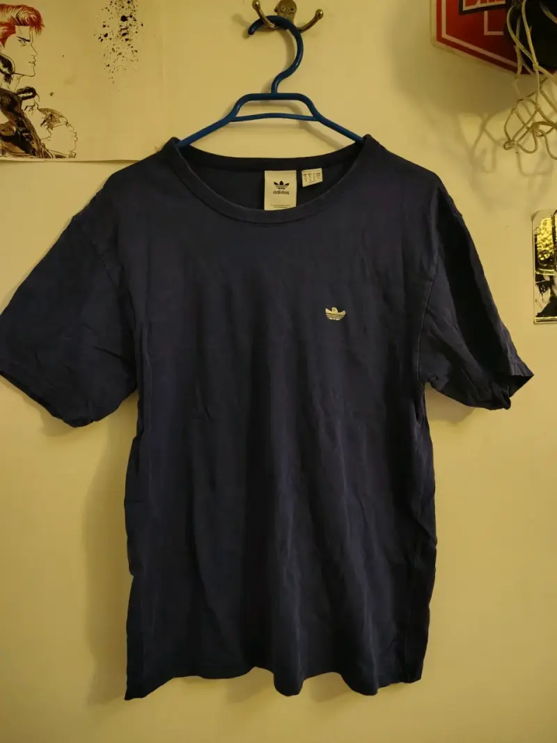 Polera azul Adidas para hombre - 1