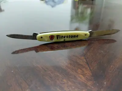 Antiguedad Navaja de Bolsillo Firestone - miniatura 1