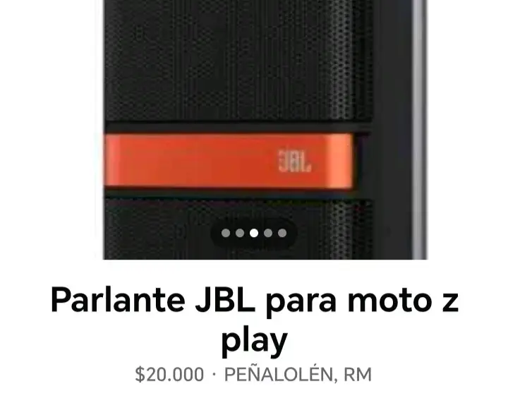 Parlante JBL para Moto Z Play