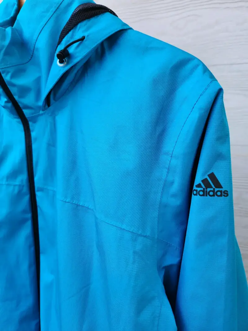 Chaqueta impermeable azul Adidas ClimaProof - 1