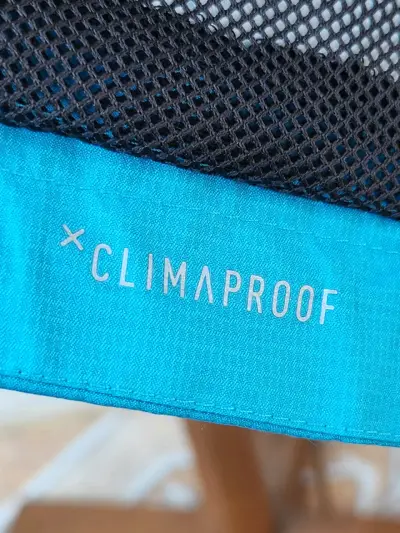 Chaqueta impermeable azul Adidas ClimaProof - miniatura 4