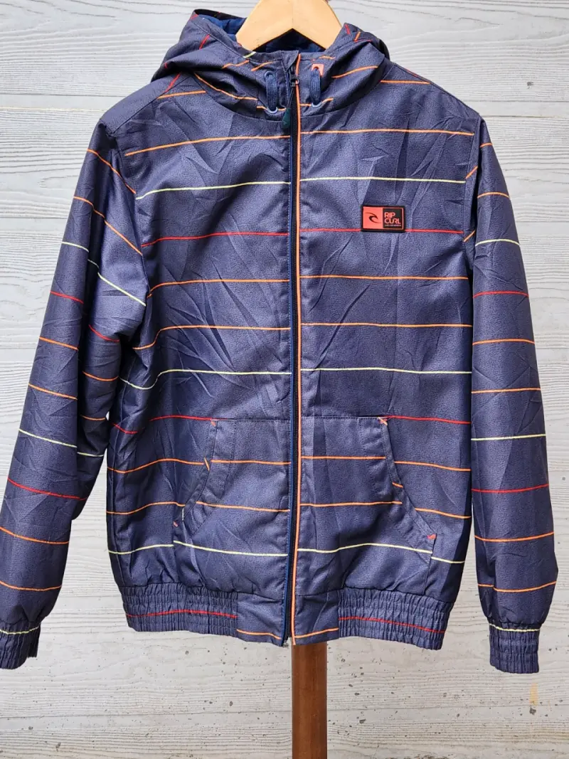 Chaqueta Rip Curl con capucha a rayas para hombre - 1