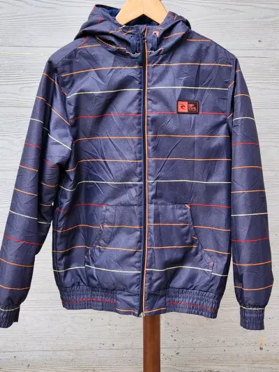 Chaqueta Rip Curl con capucha a rayas para hombre - miniatura 1
