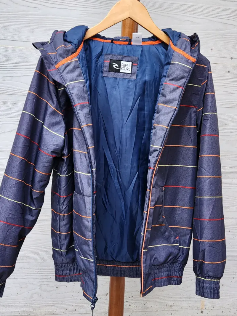 Chaqueta Rip Curl con capucha a rayas para hombre - 4