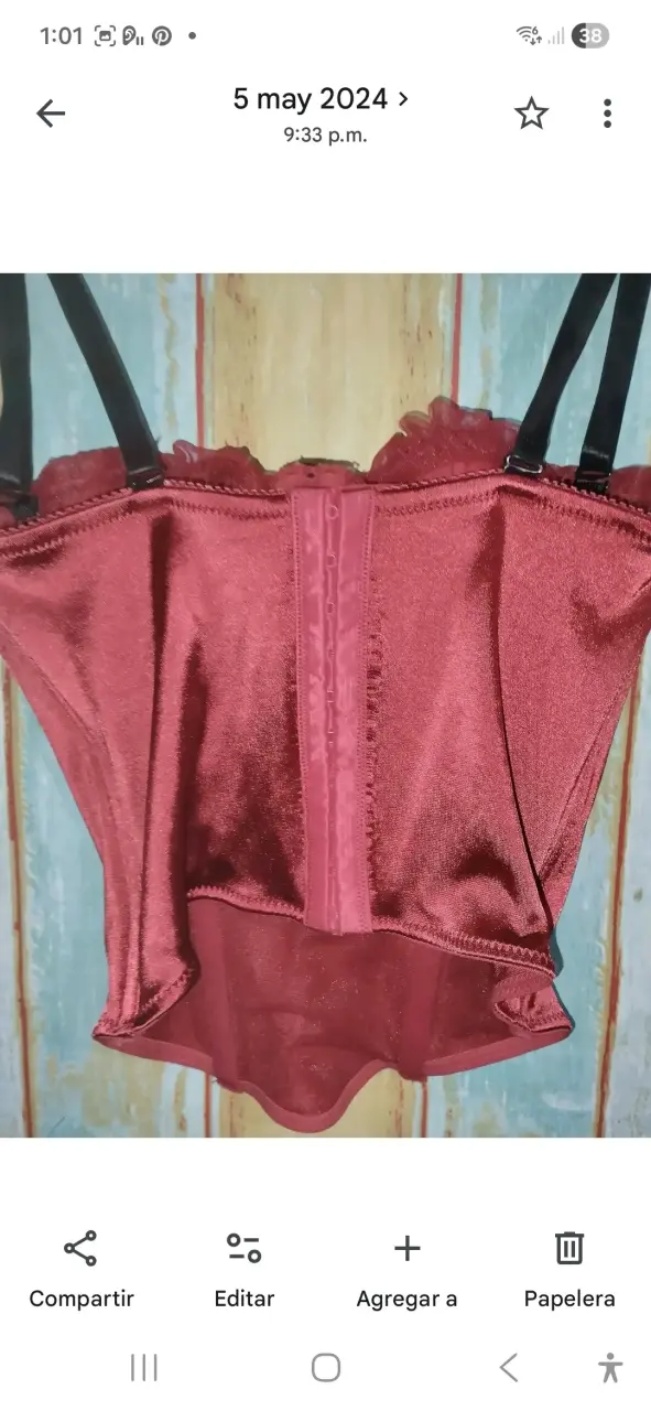 Corset rojo Secret Possessions talla 34B - 3