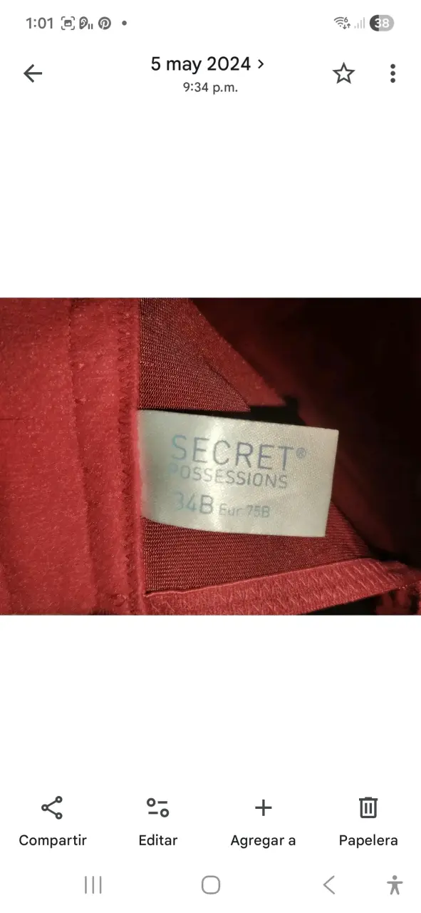 Corset rojo Secret Possessions talla 34B - 4
