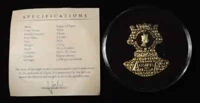Moneda conmemorativa Osiris Legacy of Egypt - miniatura 4