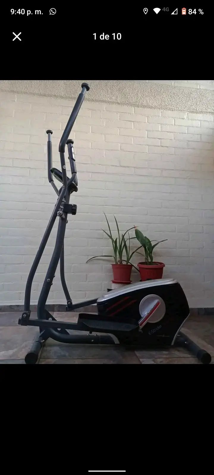 Elíptica de ejercicio en buen estado