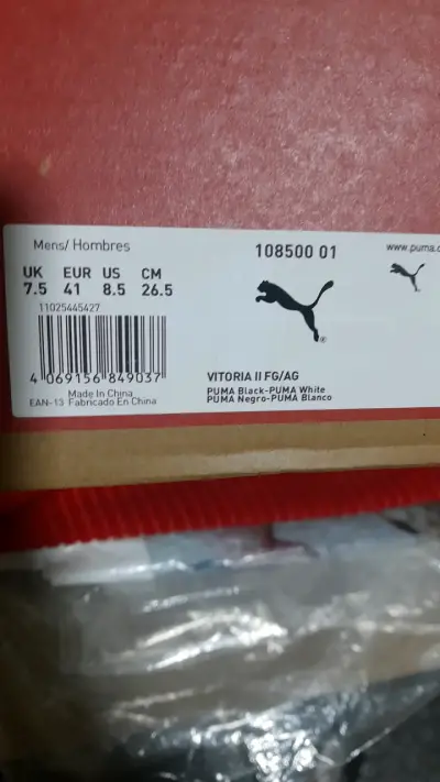 Botines de fútbol Puma Vitoria II negros - miniatura 3
