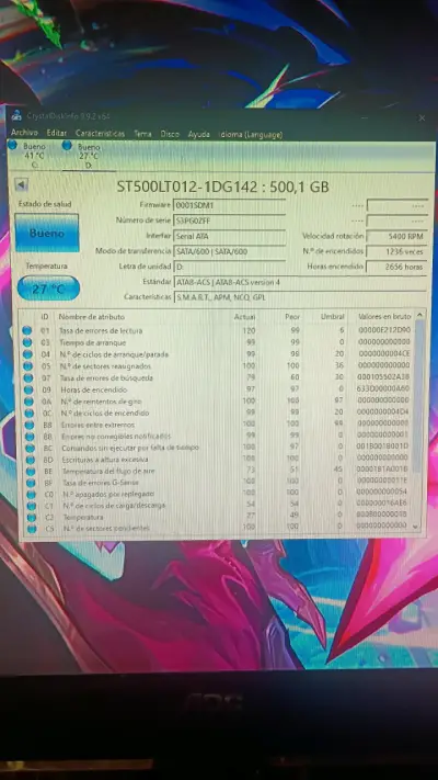 Disco Duro Seagate 500GB para Laptop SALUD BUENO - miniatura 3