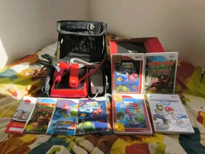 Consola Wii Mini Roja con Juegos Incluidos - miniatura 1