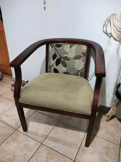 Sofá de madera con poltronas - miniatura 6