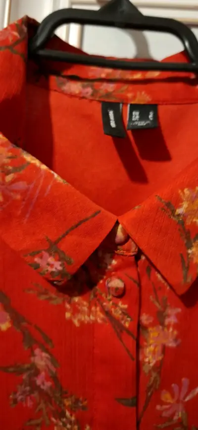 Vestido rojo floral Vero Moda talla S - miniatura 4