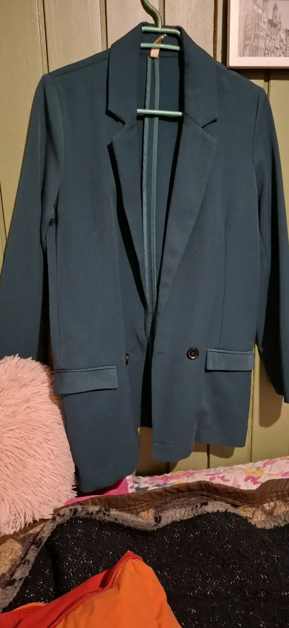 Blazer verde petroleo para mujer Barbados talla XS