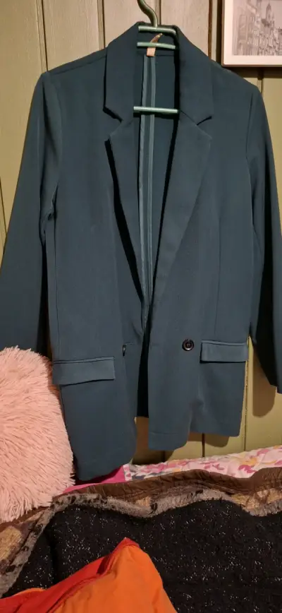 Blazer verde petroleo para mujer Barbados talla XS - miniatura 1