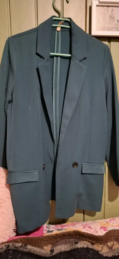 Blazer verde petroleo para mujer Barbados talla XS - miniatura 2