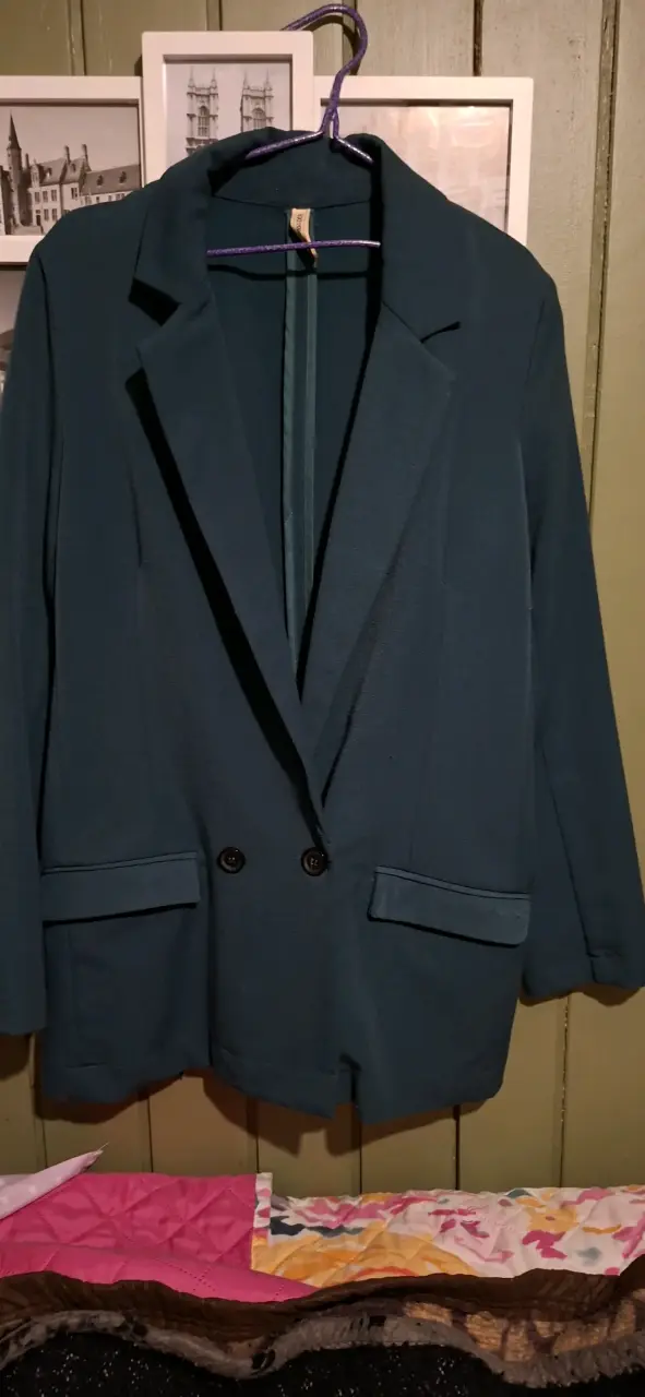 Blazer verde petroleo para mujer Barbados talla XS - 5