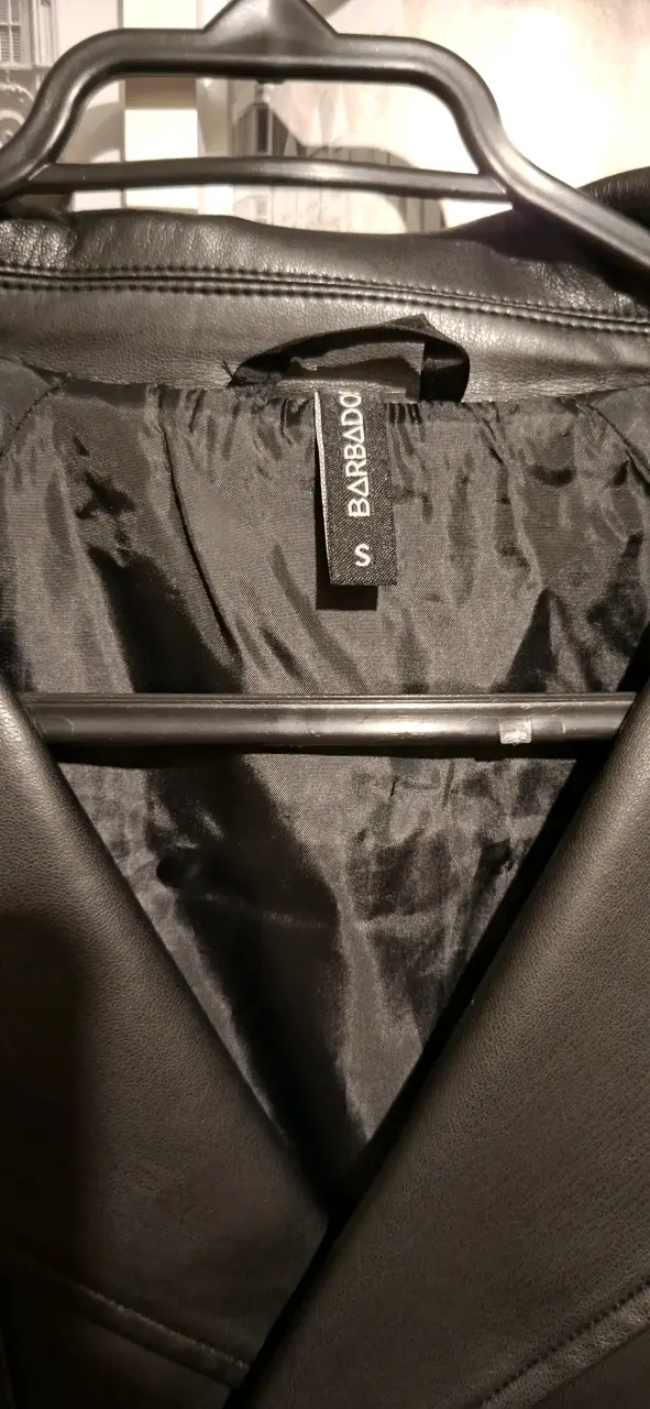 Chaqueta de cuero sintético negra Babadoo - 3