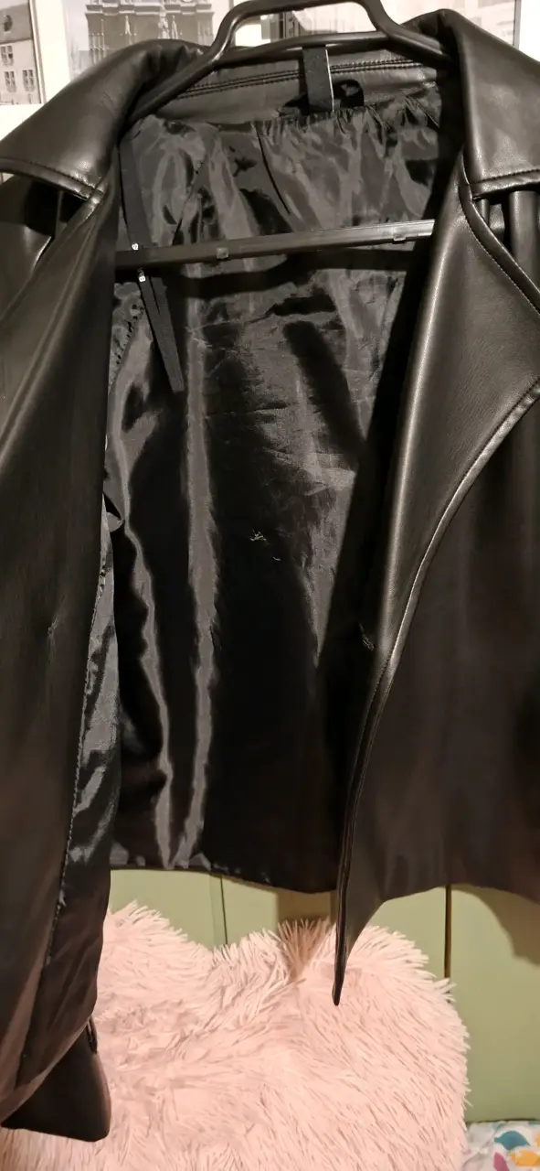 Chaqueta de cuero sintético negra Babadoo - 5