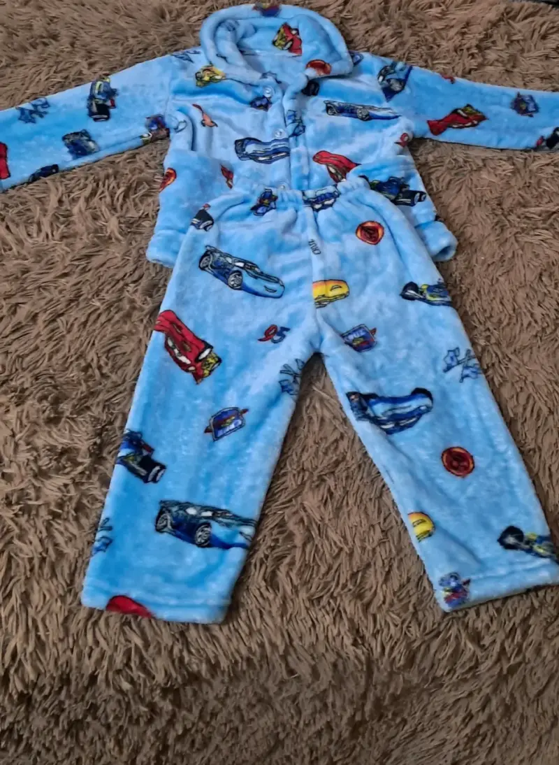 Pijama polar infantil Cars azul