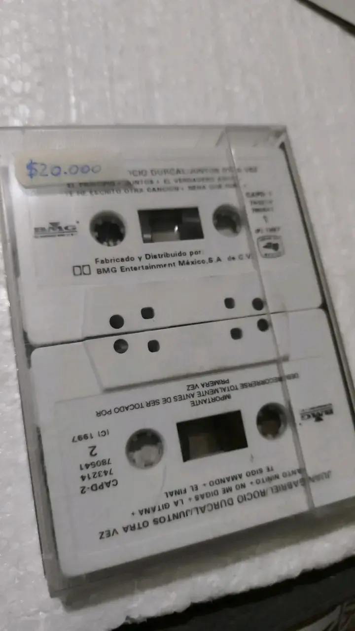 Cassette Juntos Otra Vez de Juan Gabriel y Rocío Dúrcal - 2