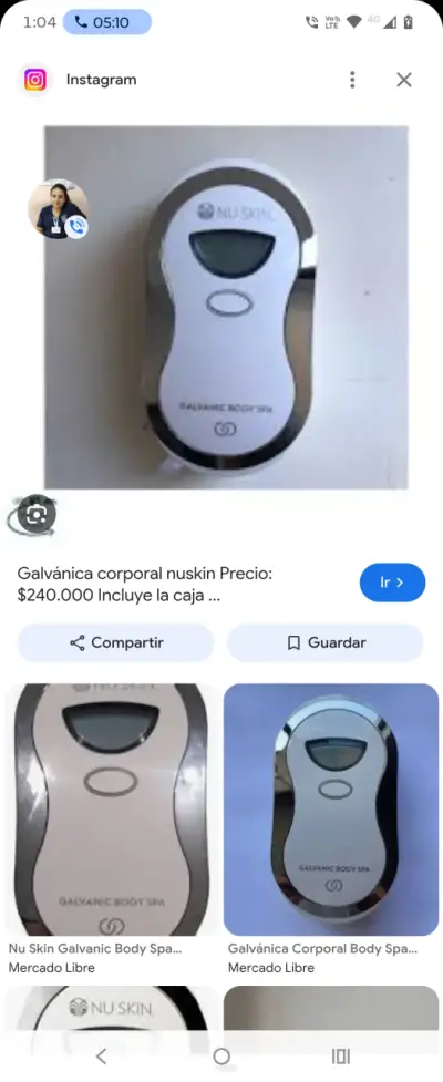 Dispositivo Galvánico Corporal Nu Skin - miniatura 1
