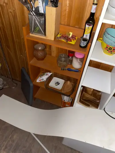 Estante de madera para cocina con tres niveles - miniatura 1