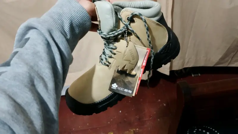 Botas de trekking Quebec 400 Pro beige Talla 41 - 1