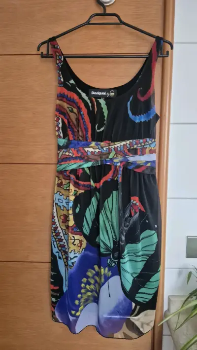 Vestido Desigual estampado con colores - miniatura 4