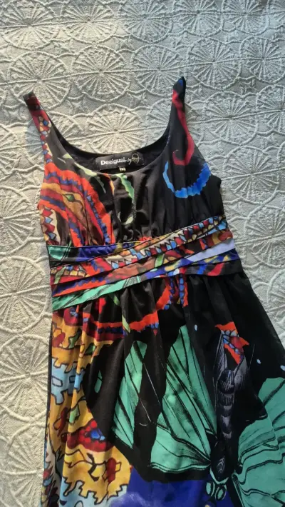 Vestido Desigual estampado con colores - miniatura 2